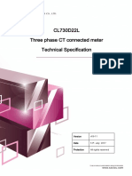 CL730D22L - Three Phase Smart Energy Meter Specs