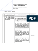 Description Proposed Material Compliance / Deviation Flexible Connections