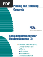 Placing and Finishing Concrete