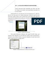 Langka Langkah Koreksi Radiometrik