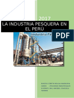 La industria pesquera en el Perú: producción de harina y aceite de pescado