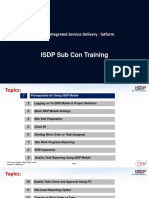 ISDP Sub Con Training