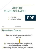 Formation of Contract Part 1