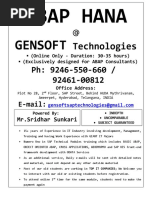 ABAP HANA Gensoft Technologies PDF