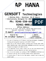ABAP HANA Gensoft Technologies PDF