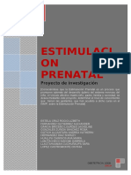 Psicoprofilaxis Proyecto de Investigacion Estimulacion Prenatal 1