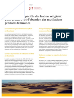 GIZ Renforcer Les Capacites Des Leaders Religieux Pour Promouvoir l Abandon Des Mutilations Genitales Feminines 2013 FR