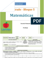 Plan 6to Grado - Bloque 5 Matemáticas.doc