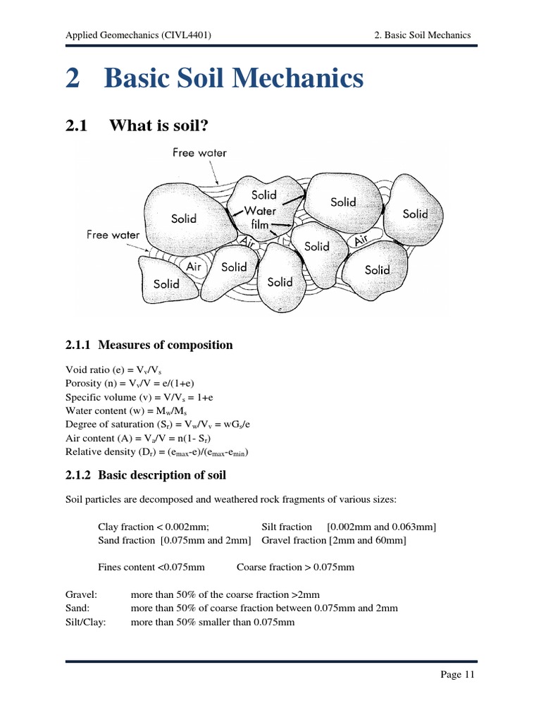 CourseNotes Chapter7 Soil Mechanics | Soil Mechanics | Soil