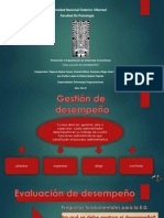 Evaluación desempeño universidad psicología organizacional