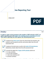 HIP - Online Reporting Tool