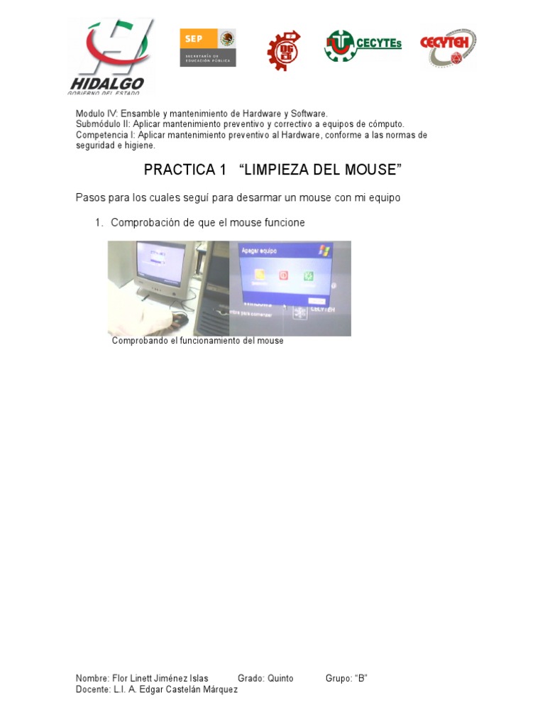 Practica 1 | PDF | Hardware de la computadora | Informática