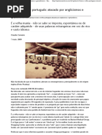 o Português Atacado Por Anglicismos e Gerundismos - Opinião e Notícia