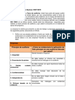 Empresa: Principio de Auditoria ¿Cómo Se Evidenciaría La Aplicación de Este Principio en Una Auditoría Liderada Por Usted?