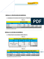 Producción - Estudio Económico y Evaluación