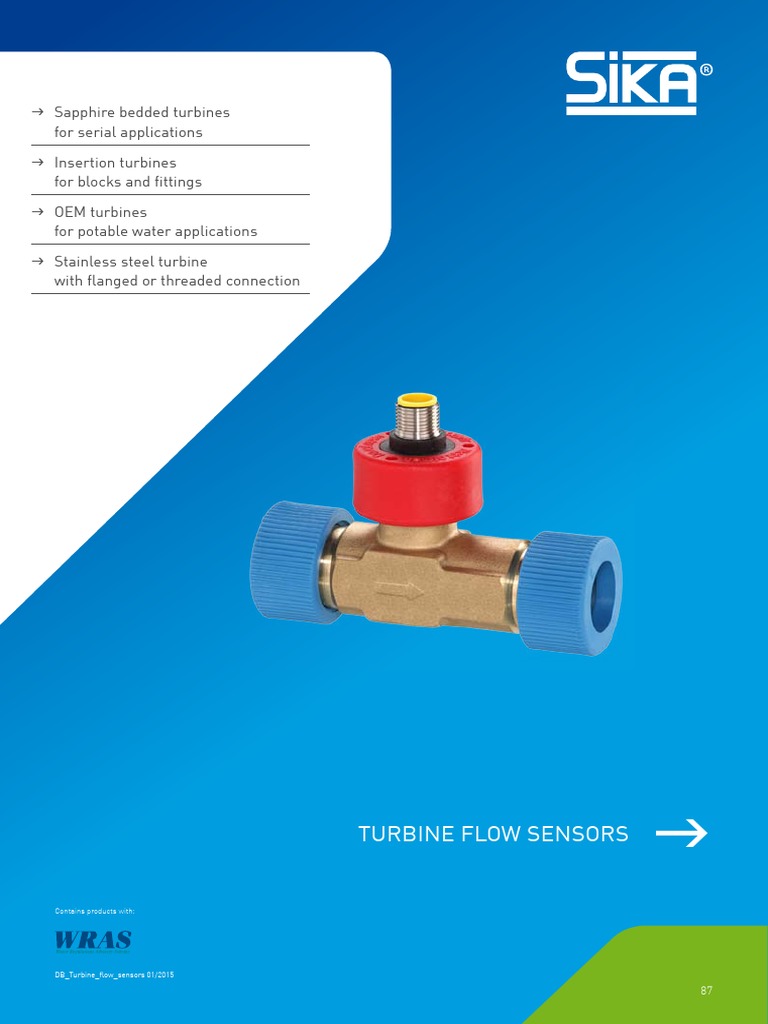 SIKA-DS Turbine Flow Sensors | PDF | Connectique | Mesure de débit
