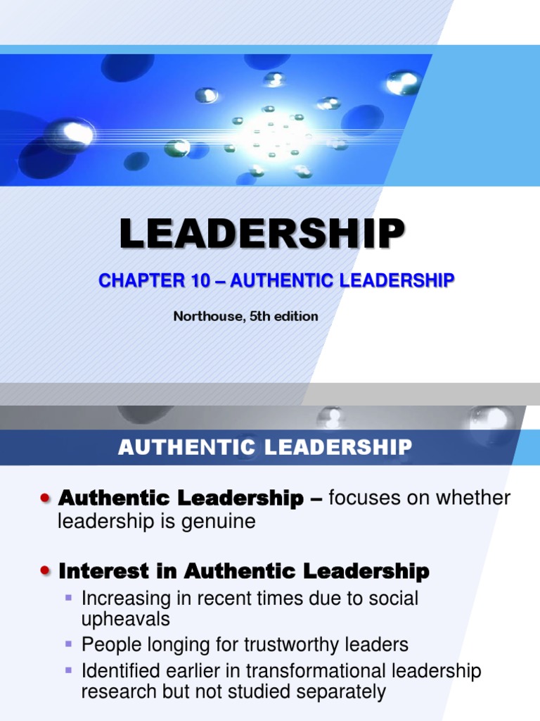 Understanding Authentic Leadership Concepts | PDF | Leadership ...