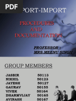 Download Export  Import -- Procedures and Documentation by jayeshkaushik SN38025647 doc pdf