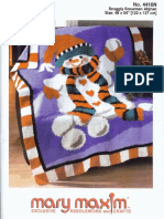 Mary Maxim - 4410N - Snuggly Snowman Afghan Crochet