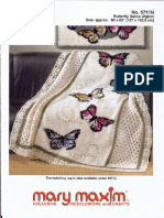 Mary Maxim - 5711N - Butterfly Dance Afghan Crochet