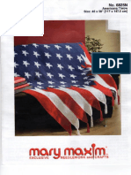 Mary Maxim - 6825N - Americana Throw Crochet