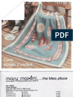 Mary Maxim - 16928 - Shell Afghan Crochet