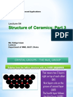Structure of Ceramics: Part 3: MME 467 Ceramics For Advanced Applications