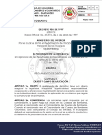 Decreto 953 de 1997