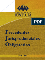 Precedentes Jurisprudenciales Obligatorios 2009-2017
