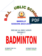 Bareilly SESSION 2010-2011: Physical Education Project