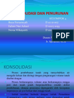 Penurunan Konsoldasi Dan Segera