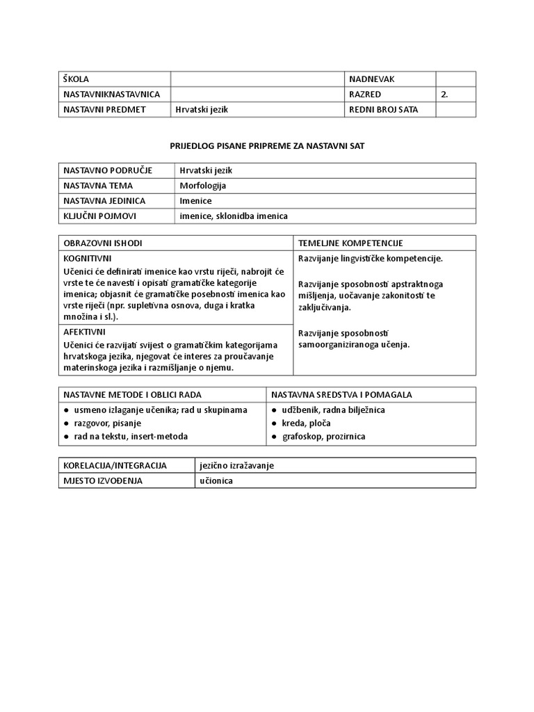 14 Imenice | PDF