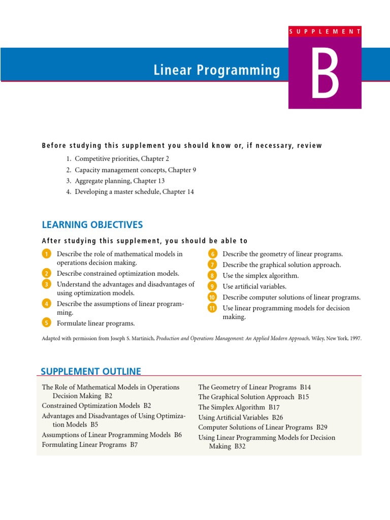 LP | PDF | Mathematical Optimization | Linear Programming