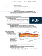 H2 Biology: Cell Membrane Notes