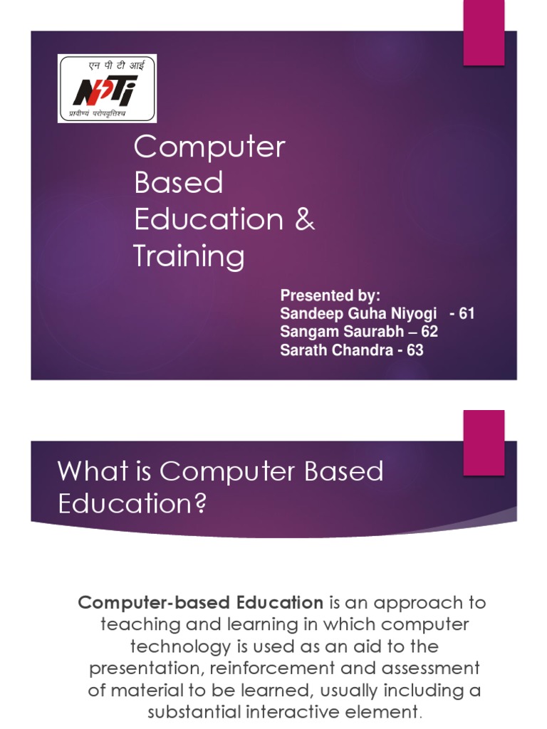CBT PPT ECommerce | PDF | Educational Technology | Teachers