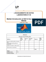 GUI de Matlab para procesamiento de datos