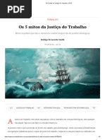 Os 5 mitos da Justiça do Trabalho