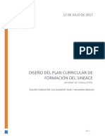 Informe Final - Diseño Del Plan Curricular de Formación Del Sineace