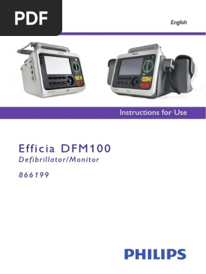 Efficia Dfm100 English Instructions For Use Electrocardiography Medical Specialties