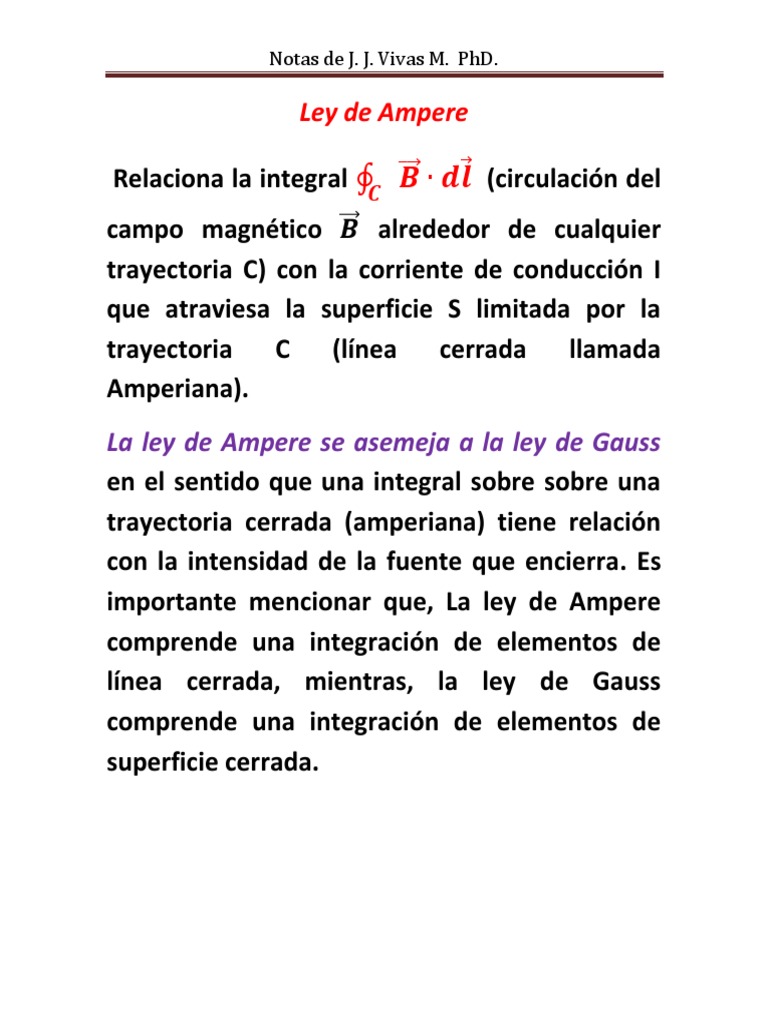 Ley de Ampere PDF