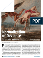 Normalization of Deviance