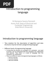 Introduction to Programming Language