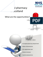 Hospital pharmacy opportunities in Scotland