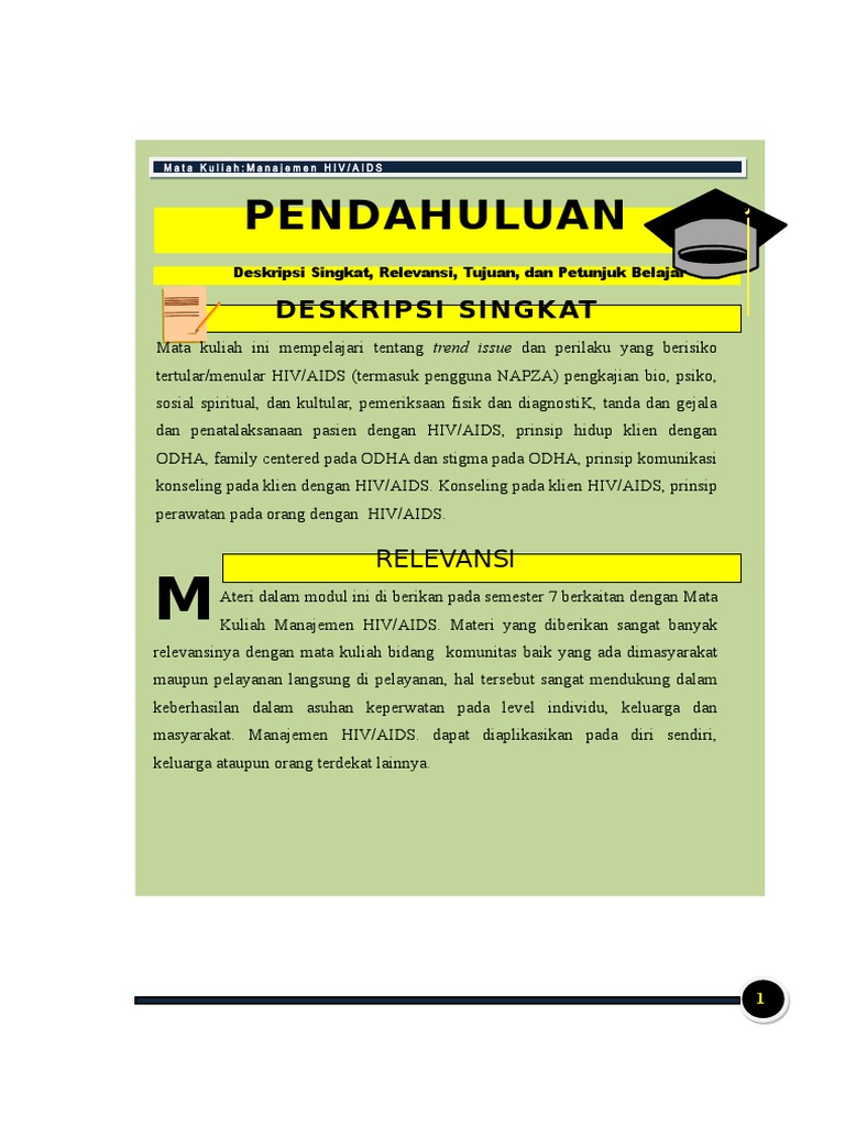 6 Bahan Ajar Modul HIV | PDF