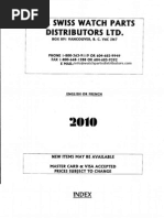 Download The Swiss Watch Parts Distributors Catalog - September 2010 by watchparts SN38030089 doc pdf