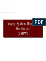 Legacy System Migration Workbench (LSMW)