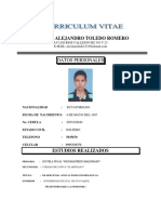 Nicolas Alejandro Toledo Romero: Datos Personales