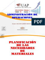 Semana 4 F - Planificacion de Necesidades de Materiales