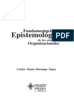 Fundamentacion Epistemologica de Las Organizaciones