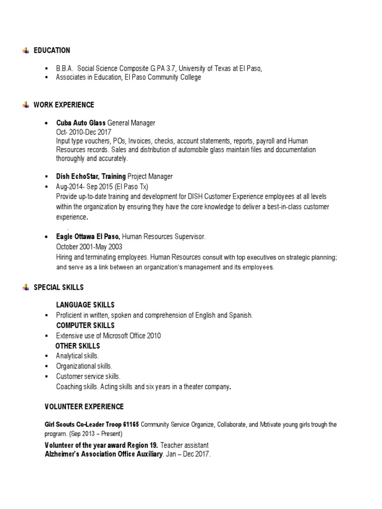 Professional Profile: Education & Experience | PDF